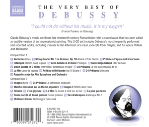 VERY BEST OF DEBUSSY<br/><h5>Megjelenés: 2006-04-13</h5>