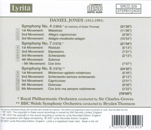 SYMPHONIES NO.4,7 & 8<br/><h5>Megjelenés: 2008-05-09</h5>