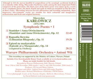 SYMPHONIC POEMS VOL.1<br/><h5>Megjelenés: 2008-08-18</h5>