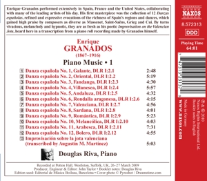 PIANO MUSIC 1:DANZAS ESPAGNOLAS<br/><h5>Megjelenés: 2010-05-17</h5>