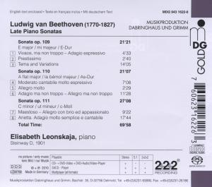 PIANO SONATES OP.109-111<br/><h5>Megjelenés: 2010-06-03</h5>