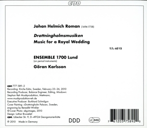 DROTTNINGHOLMSMUSIKEN<br/><h5>Megjelenés: 2010-09-01</h5>