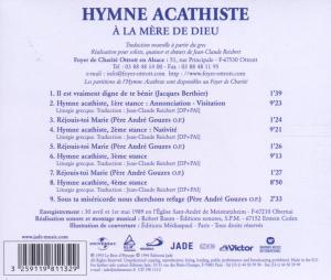 HYMNE ACATHISTE, A LA MERE DE DIEU<br/><h5>Megjelenés: 2010-12-21</h5>