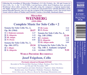 CELLO SOLO SONATA NO.2-4<br/><h5>Megjelenés: 2011-01-12</h5>