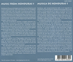 MUSIC FROM HONDURAS 1<br/><h5>Megjelenés: 2011-02-09</h5>