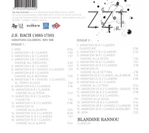 GOLDBERG VARIATIONEN, BWV 988<br/><h5>Megjelenés: 2011-10-28</h5>