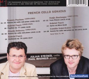 FRENCH CELLO SONATAS<br/><h5>Megjelenés: 2011-11-22</h5>