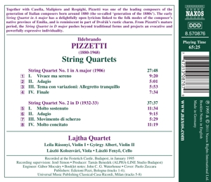 STRING QUARTETS<br/><h5>Megjelenés: 2011-12-01</h5>