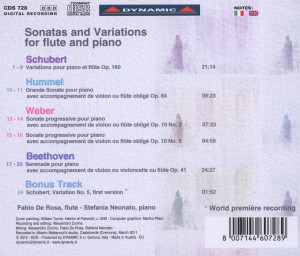 SONATAS AND VARIATIONS FOR FLUTE AND PIANO<br/><h5>Megjelenés: 2012-08-06</h5>