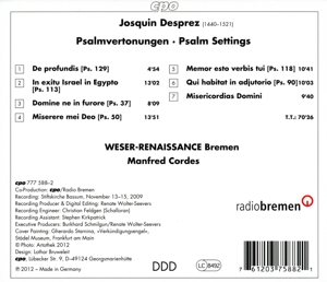 DE PROFUNDIS/MOTETS<br/><h5>Megjelenés: 2012-10-03</h5>