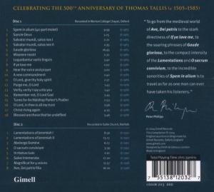 TALLIS SCHOLARS SING THOM<br/><h5>Megjelenés: 2013-12-11</h5>