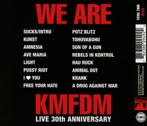 WE ARE KMFDM: LIVE 30TH ANNIVERSARY<br/><h5>Megjelenés: 2014-09-04</h5>