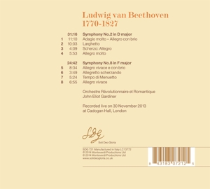 BEETHOVEN SINFONIEN 2 & 8<br/><h5>Megjelenés: 2014-10-23</h5>