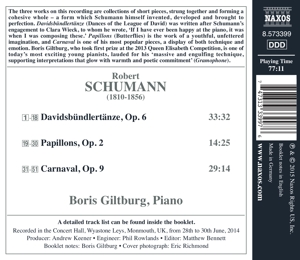 SCHUMANN: CARNAVAL/DAVIDSBUNDLERTANZE<br/><h5>Megjelenés: 2015-01-27</h5>