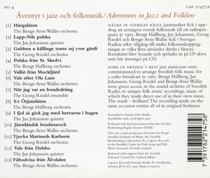 ADVENTURES IN JAZZ AND FO<br/><h5>Megjelenés: 2015-02-12</h5>