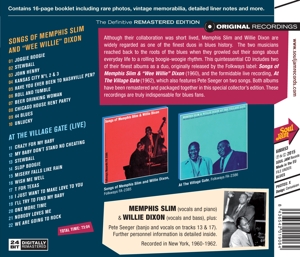 SONGS OF MEMPHIS SLIM & WILLIE DIXON/AT THE VILLAGE GATE<br/><h5>Megjelenés: 2015-04-06</h5>