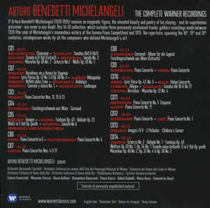 MICHELANGELI, ARTURO BENE COMPLETE WARNER RECORDINGS 14 CD (CD) | Lemezkuckó CD bolt