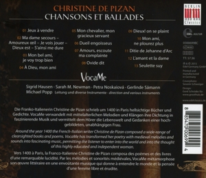 CHRISTINE DE PIZAN:CHANSONS ET BALLADES<br/><h5>Megjelenés: 2015-11-01</h5>