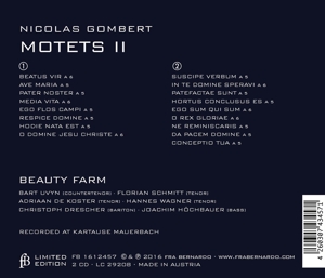 GOMBERT MOTETS II<br/><h5>Megjelenés: 2016-11-04</h5>