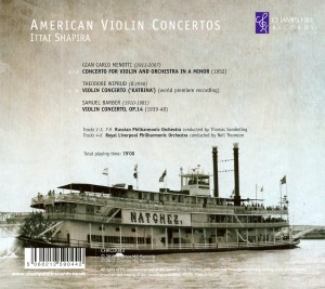 AMERICAN VIOLIN CONCERTOS<br/><h5>Megjelenés: 2012-10-01</h5>