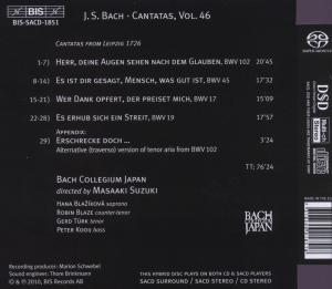 CANTATAS VOL.46<br/><h5>Megjelenés: 2010-05-14</h5>