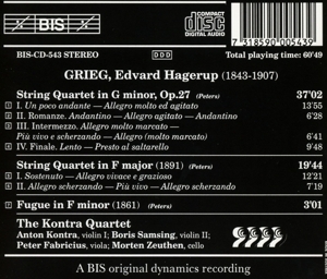 STRING QUARTET IN G MINOR<br/><h5>Megjelenés: 2003-02-27</h5>