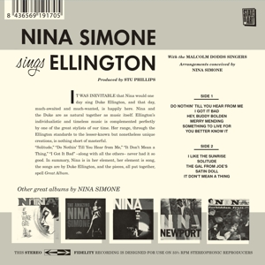 SINGS ELLINGTON/NINA SIMONE AT NEWPORT<br/><h5>Megjelenés: 2018-02-23</h5>