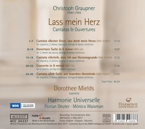 LASS MEIN HERZ - CANTATAS & OUVERTURES<br/><h5>Megjelenés: 2018-02-05</h5>