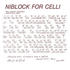 NIBLOCK FOR CELLI / CELLI PLAYS NIBLOCK<br/><h5>Megjelenés: 2018-09-28</h5>