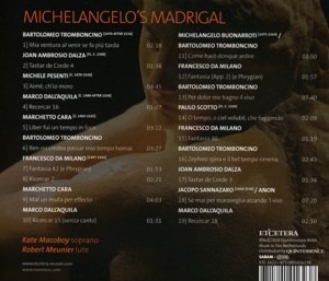 MICHELANGELO'S MADRIGAL - SOPRANO & LUTE<br/><h5>Megjelenés: 2018-06-29</h5>