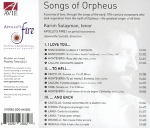 SONGS OF ORPHEUS<br/><h5>Megjelenés: 2018-04-06</h5>