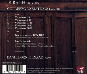 BACH: GOLDBERG VARIATIONS<br/><h5>Megjelenés: 2011-10-01</h5>