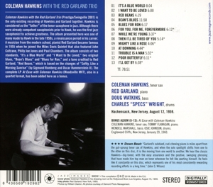 WITH  THE RED GARLAND TRIO/AT EASE WITH COLEMAN HAWKINS<br/><h5>Megjelenés: 2018-01-18</h5>