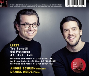 FRANZ LISZT: PETRARCA SONNETS<br/><h5>Megjelenés: 2019-10-04</h5>