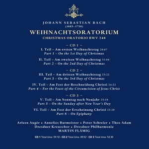 WEIHNACHTSORATORIUM - CHRISTMAS ORATORIO BWV 248<br/><h5>Megjelenés: 2019-11-08</h5>