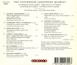 STOCKHOLM SAXOPHONE QUARTET<br/><h5>Megjelenés: 2019-11-29</h5>