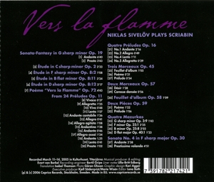 VERS LA FLAMME - PLAYS SCRIABIN<br/><h5>Megjelenés: 2007-01-25</h5>