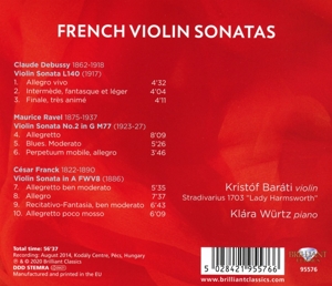 FRENCH VIOLIN SONATAS<br/><h5>Megjelenés: 2020-01-03</h5>