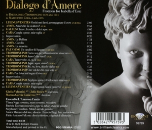 TROMBONCINO & CARA: DIALOGO D'AMORE, FROTTOLAS FOR ISAB<br/><h5>Megjelenés: 2020-01-31</h5>