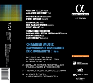 CHAMBER MUSIC HARMONIEUSES DISSONANCES<br/><h5>Megjelenés: 2023-07-03</h5>