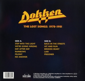 LOST SONGS: 1978-1981<br/><h5>Megjelenés: 2020-08-28</h5>