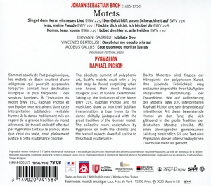 BACH MOTETS<br/><h5>Megjelenés: 2020-09-25</h5>