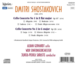 SHOSTAKOVICH CELLO CONCERTOS<br/><h5>Megjelenés: 2020-09-11</h5>