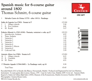 SPANISH MUSIC FOR 6-COURSE GUITAR AROUND 1800<br/><h5>Megjelenés: 2013-04-30</h5>