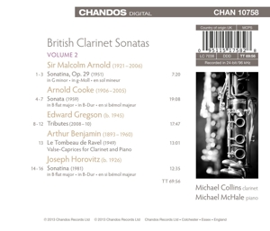 BRITISH CLARINET SONATAS 2<br/><h5>Megjelenés: 2013-03-27</h5>