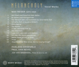 Max Reger: Melancholy (Vocal Works)<br/><h5>Megjelenés: 2024-04-19</h5>