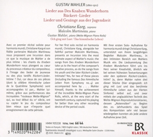 MAHLER LIEDER<br/><h5>Megjelenés: 2020-10-23</h5>