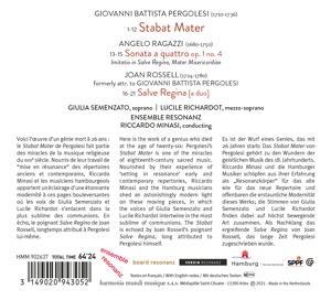 PERGOLESI STABAT MATER / ROSSELL SALVE REGINA<br/><h5>Megjelenés: 2021-03-26</h5>