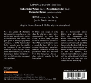 BRAHMS: COMPLETE LIEBESLIEDER WALZER<br/><h5>Megjelenés: 2022-11-04</h5>