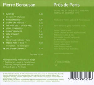 PRES DE PARIS<br/><h5>Megjelenés: 2010-09-02</h5>